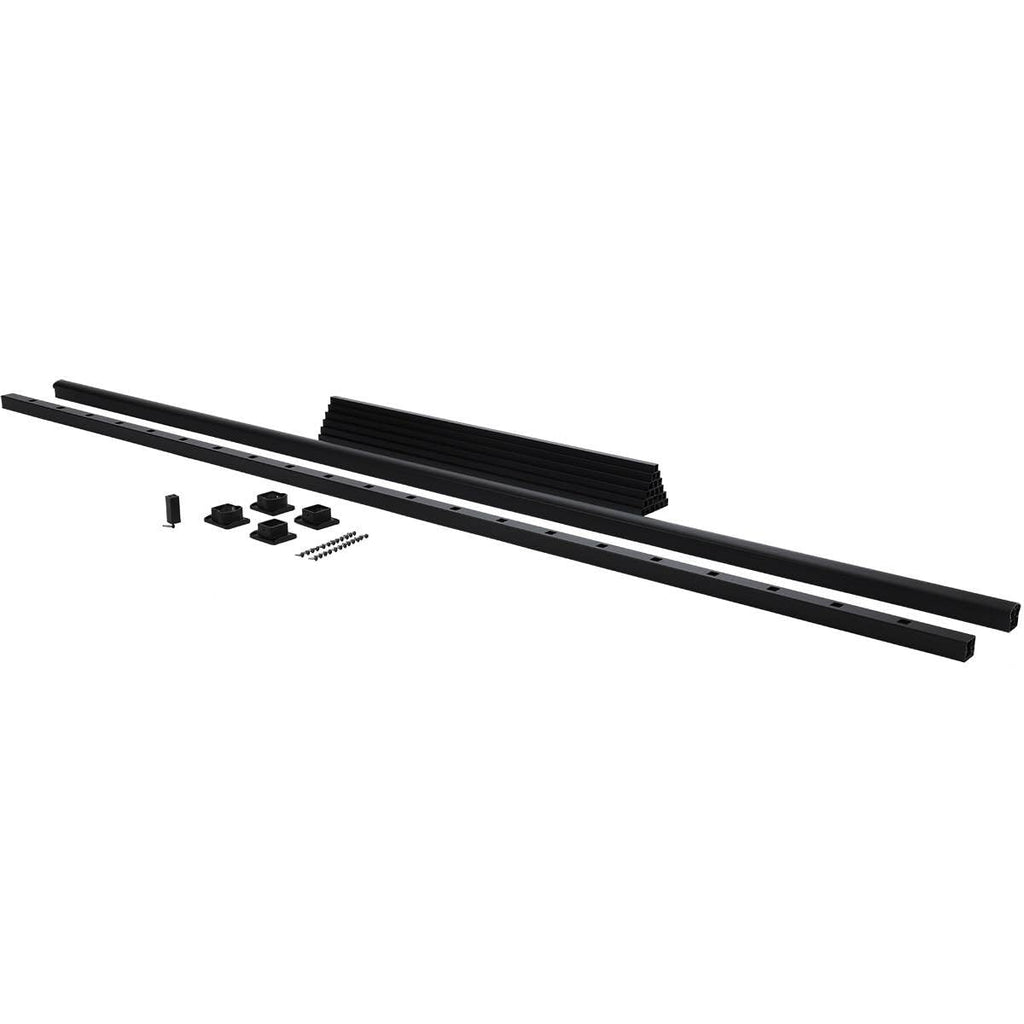 Black Aluminum Deck Stair Railing Kit, 6-Ft x 36-in N97313