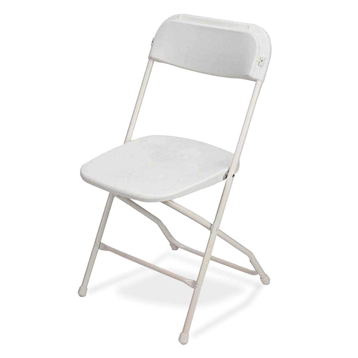 White Stackable Plastic Folding Chair 10-Pack X82243
