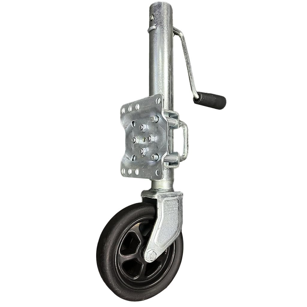 1,500 lbs. Zinc Coated Trailer Jack with 8" Caster E111