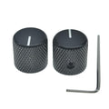 Aluminium Guitar Bass Knobs, Set of 2, Black A96511