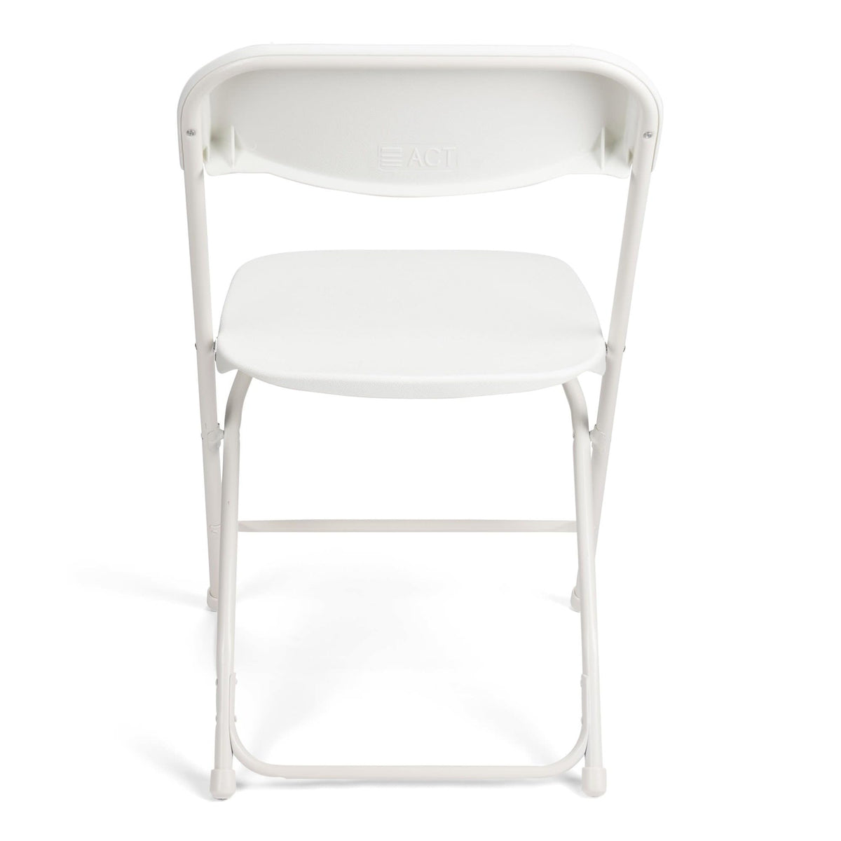 White Stackable Plastic Folding Chair 10-Pack X82243
