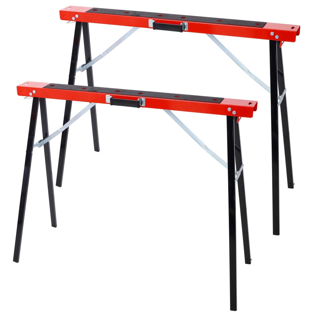 Foldable Steel Saw Horses 2 Pack C96471
