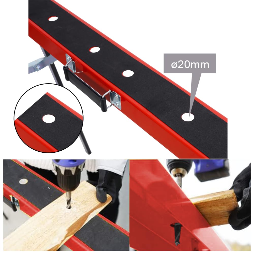 Foldable Steel Saw Horses 2 Pack C96471