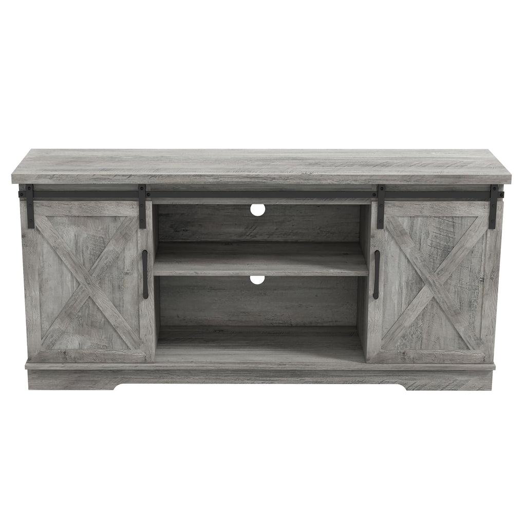 65 Inch TV Stand with Sliding Barn Doors G232118