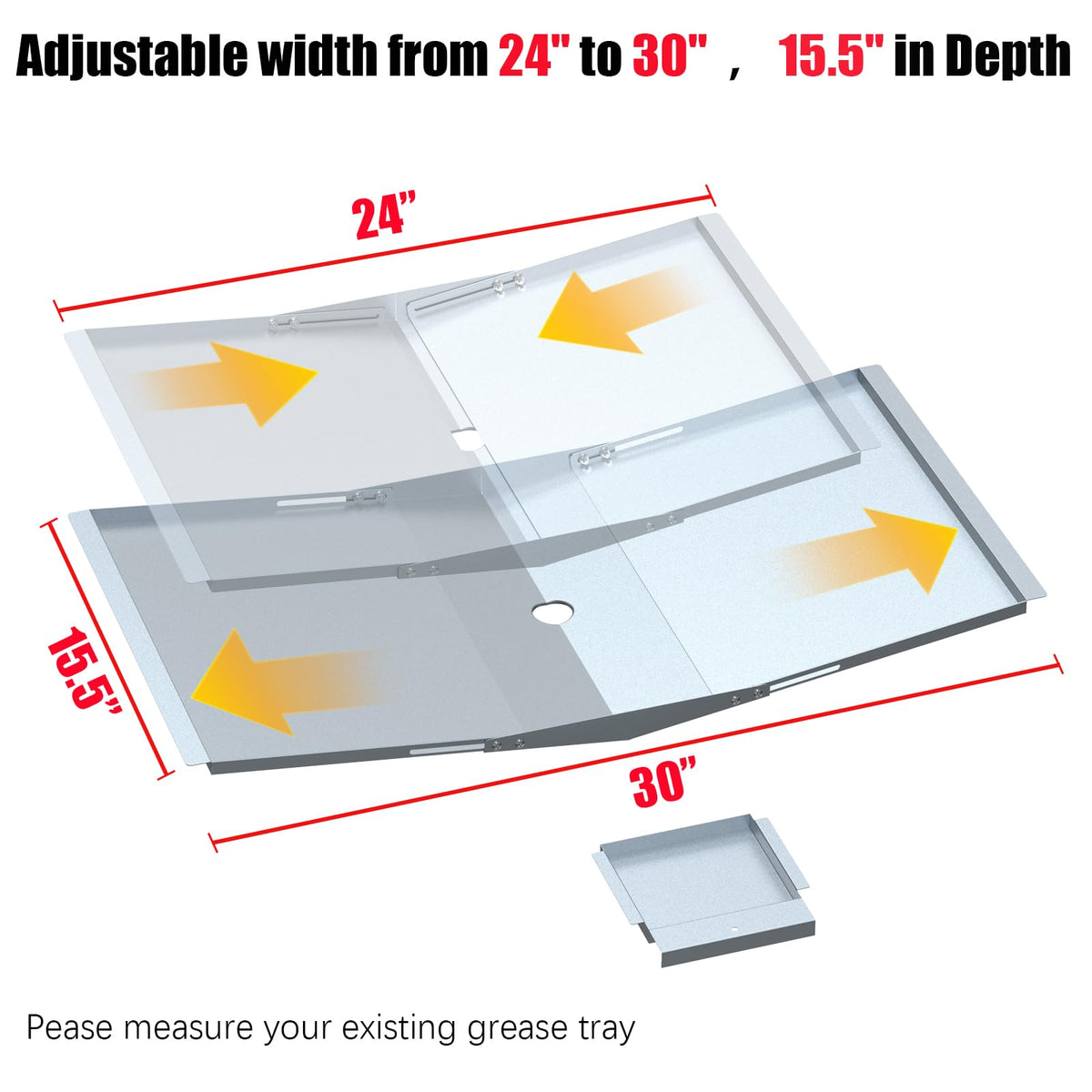 Grease Tray with Catch Pan X696134