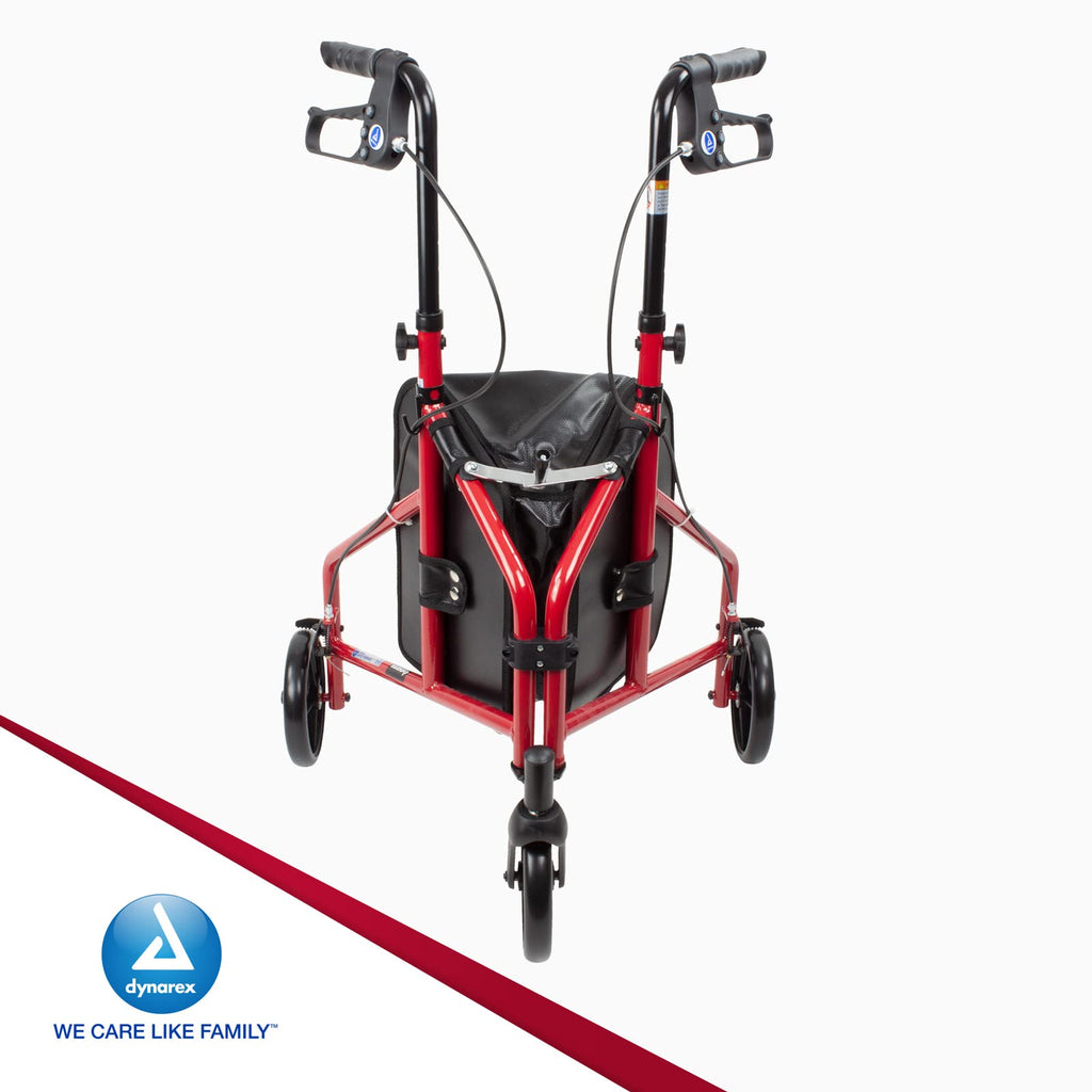 Foldable Lightweight 3-Wheel Rollator with Storage Pouch P807502