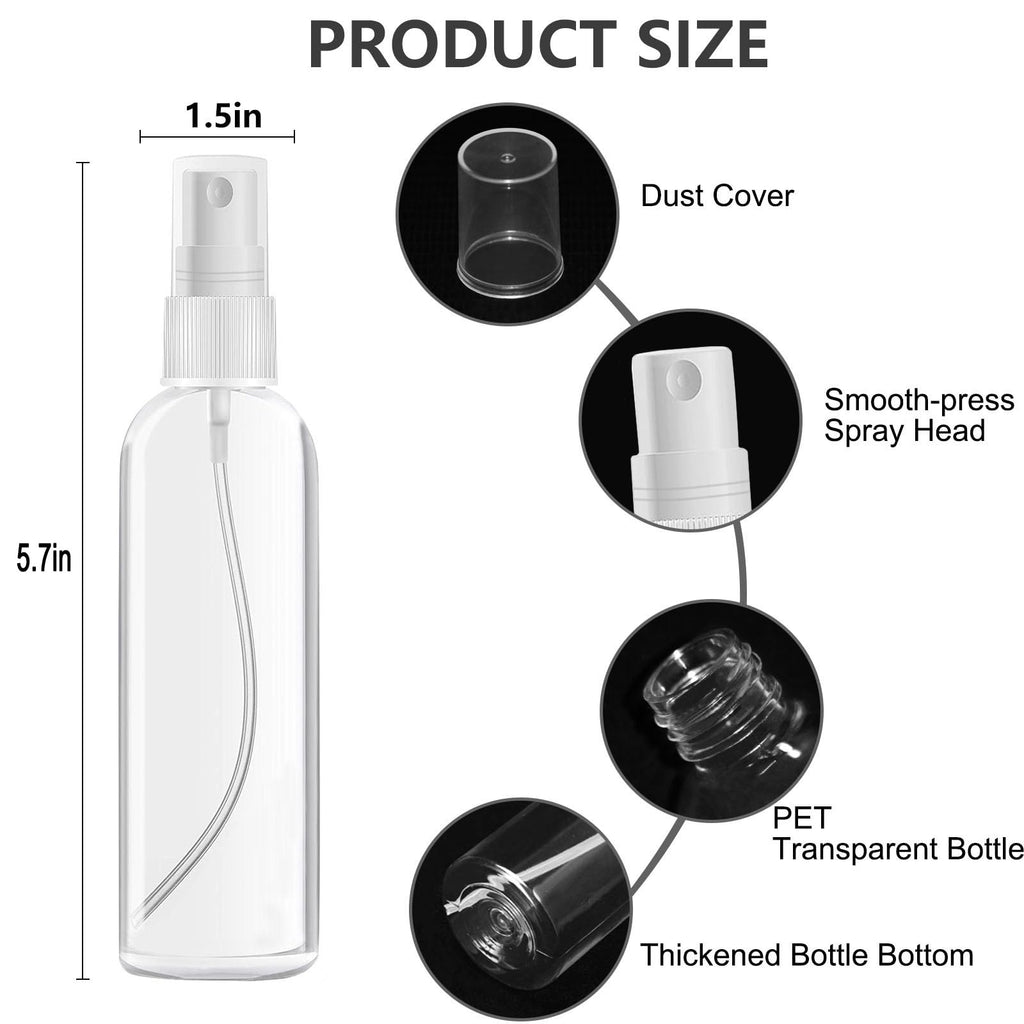 4 Pack 3.4 Oz Travel Bottles K16899