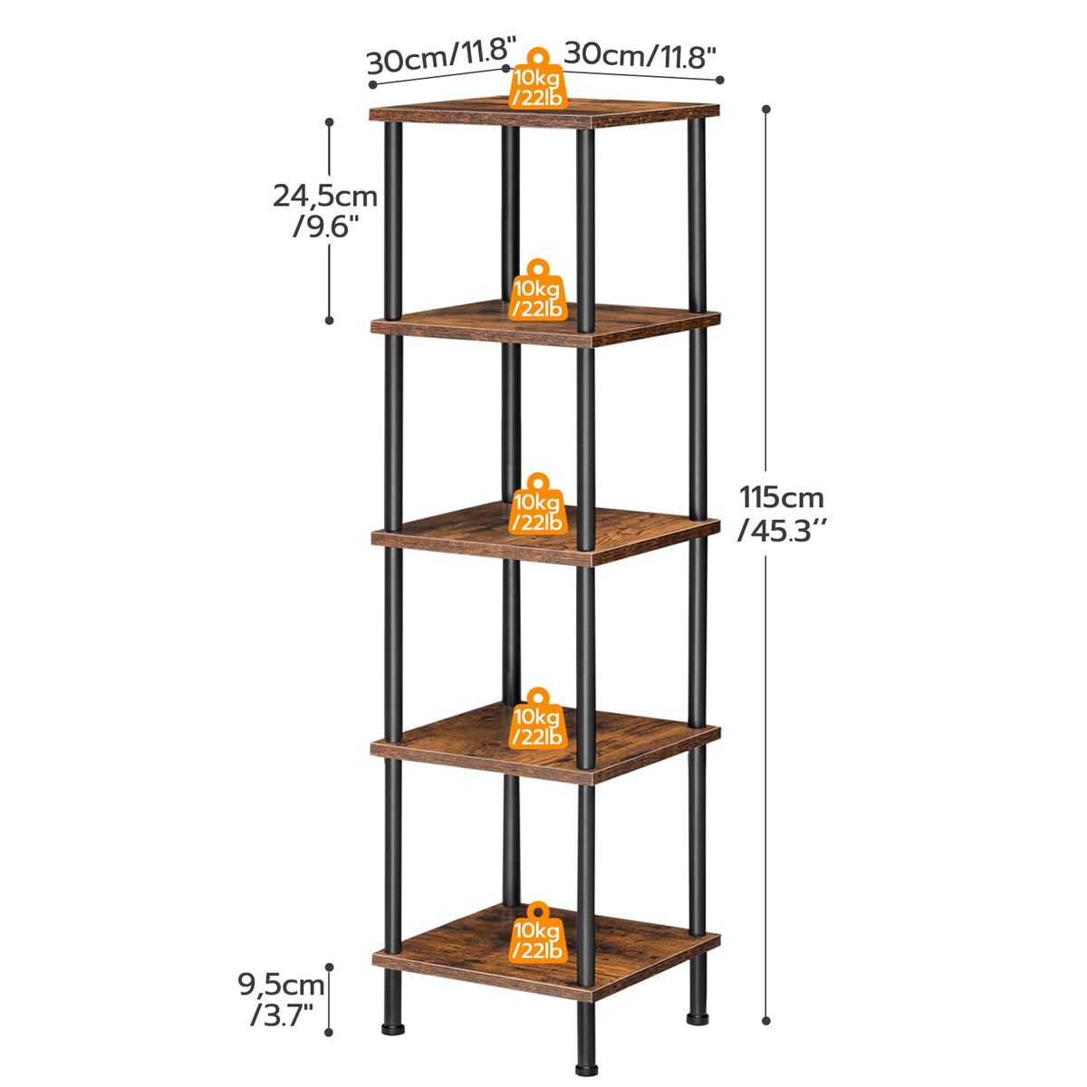 5-Tier Corner Shelf Stand O1571