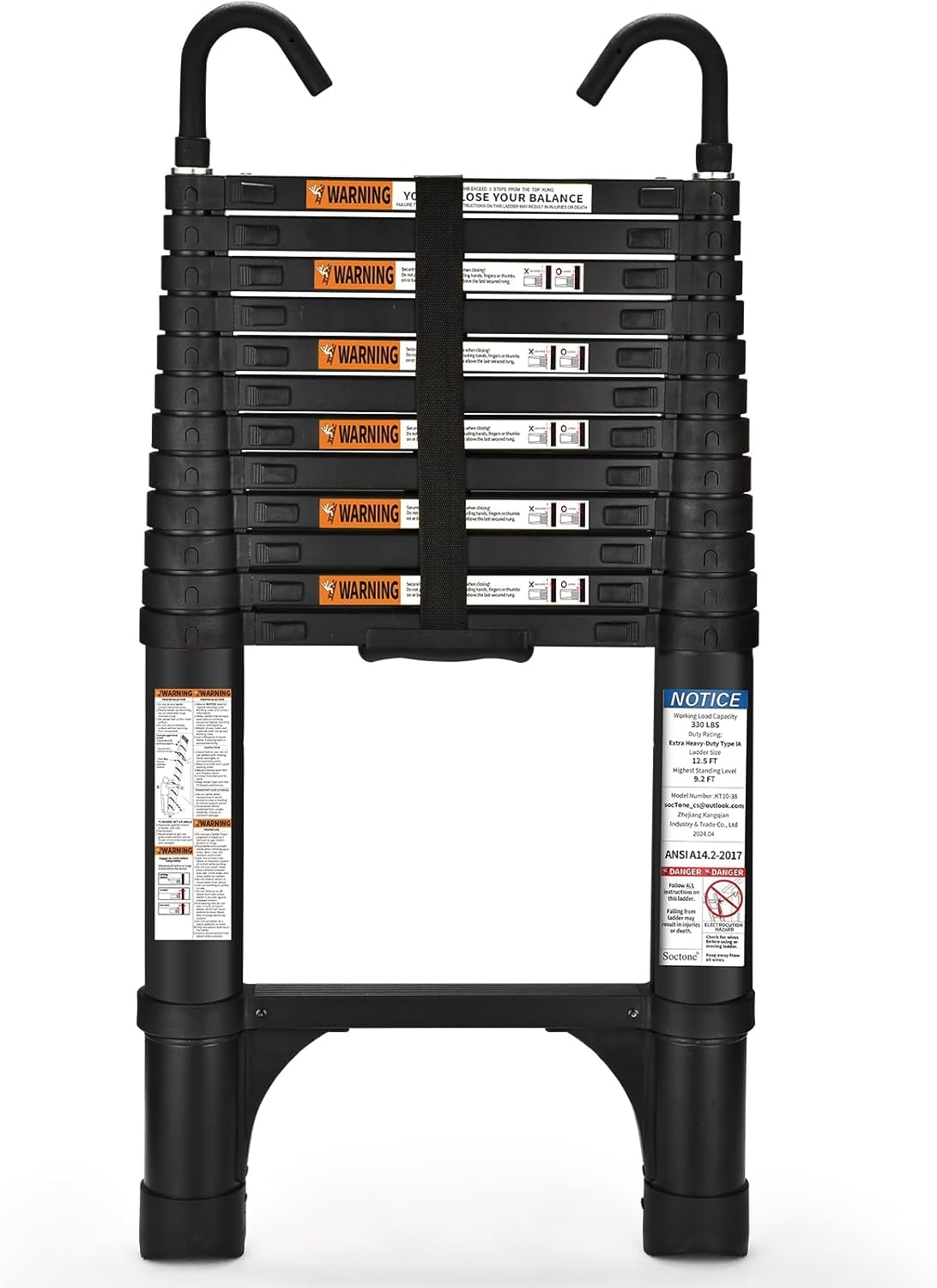 12.5FT Telescoping Extension Ladder U213537