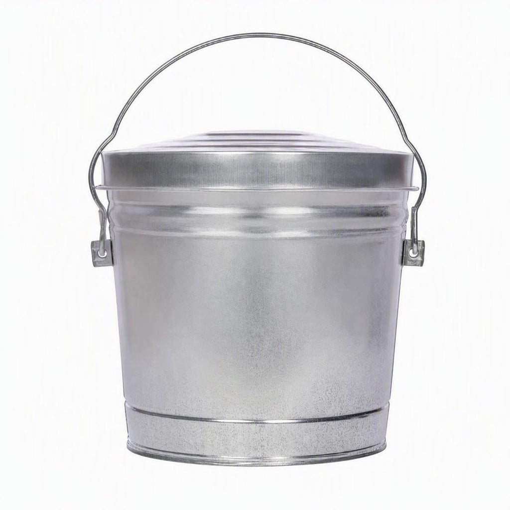 6 Gallon Galvanized Storage Can with Lid M209