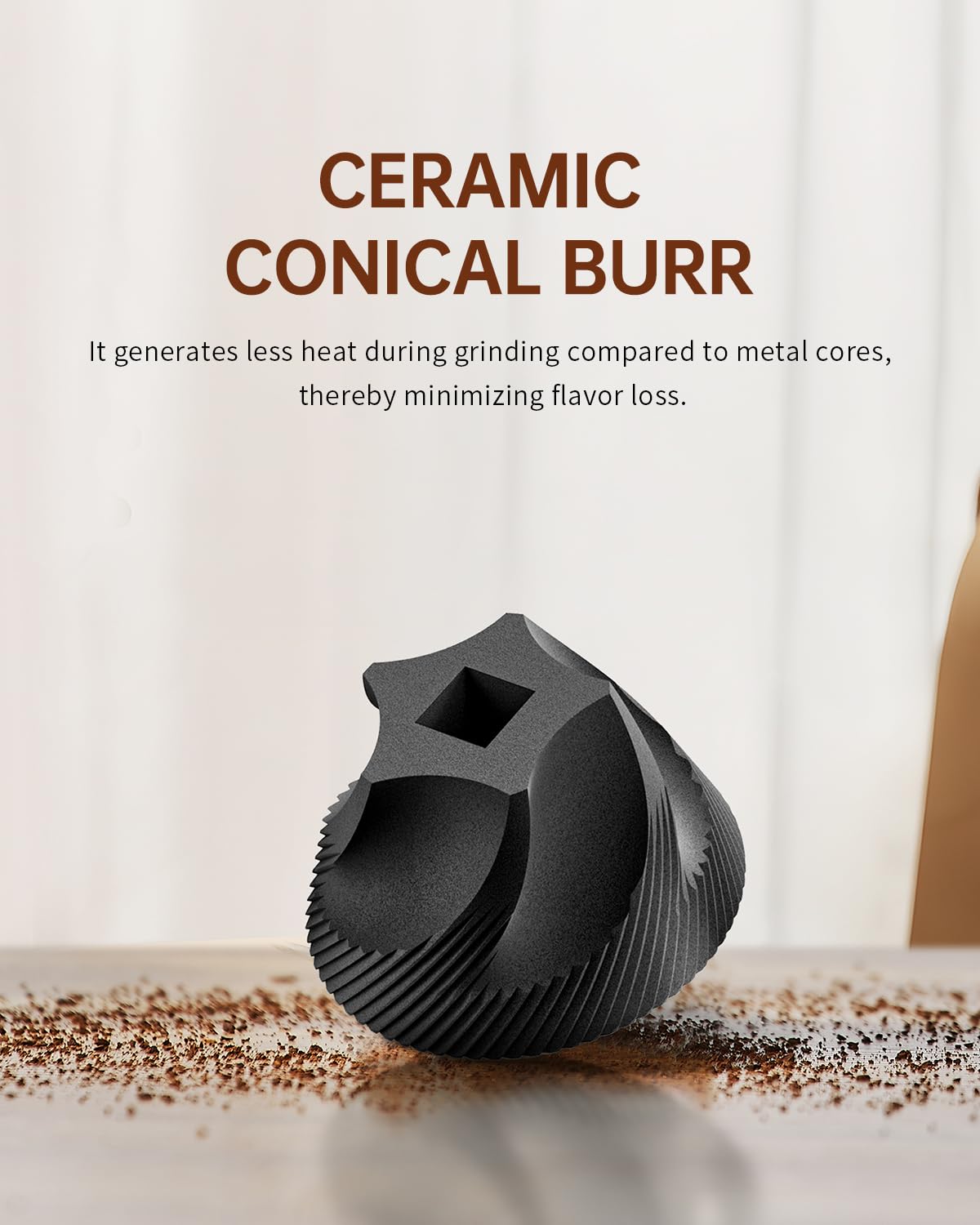 Manual Coffee Grinder with Ceramic Conical Burr J922