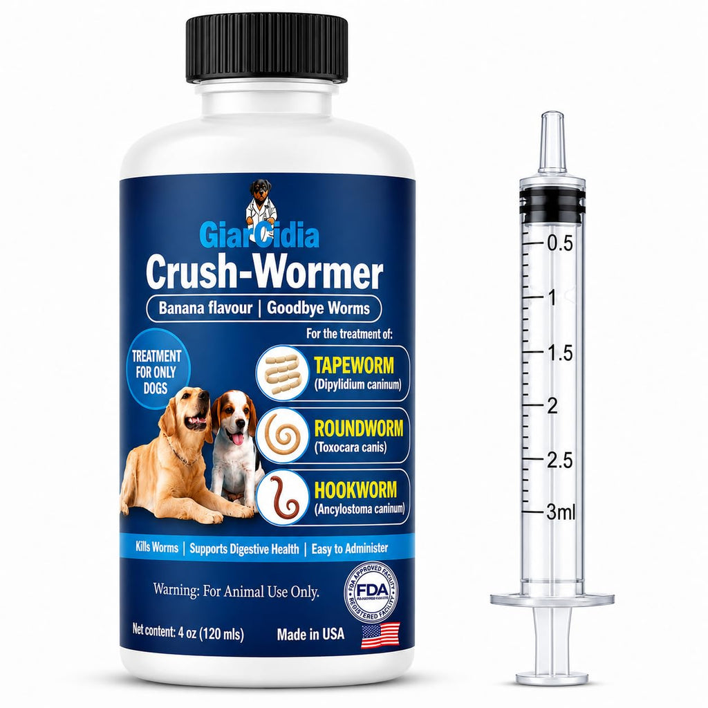 Broad Spectrum Dog Dewormer Treatment 120ml Banana Flavour P7679