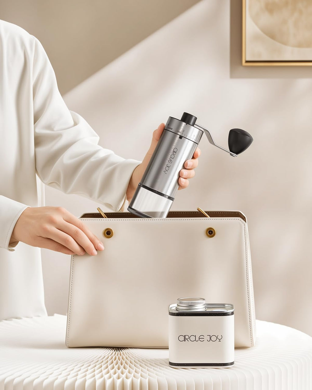 Manual Coffee Grinder with Ceramic Conical Burr J922