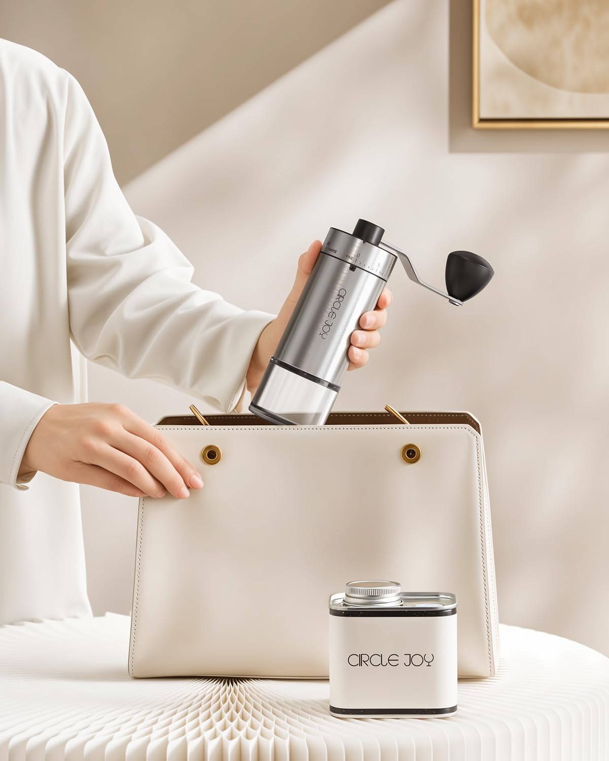 Manual Coffee Grinder with Ceramic Conical Burr J922