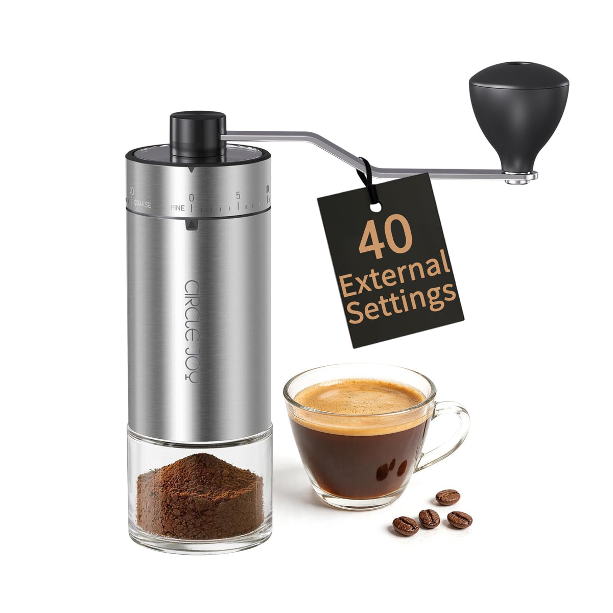 Manual Coffee Grinder with Ceramic Conical Burr J922