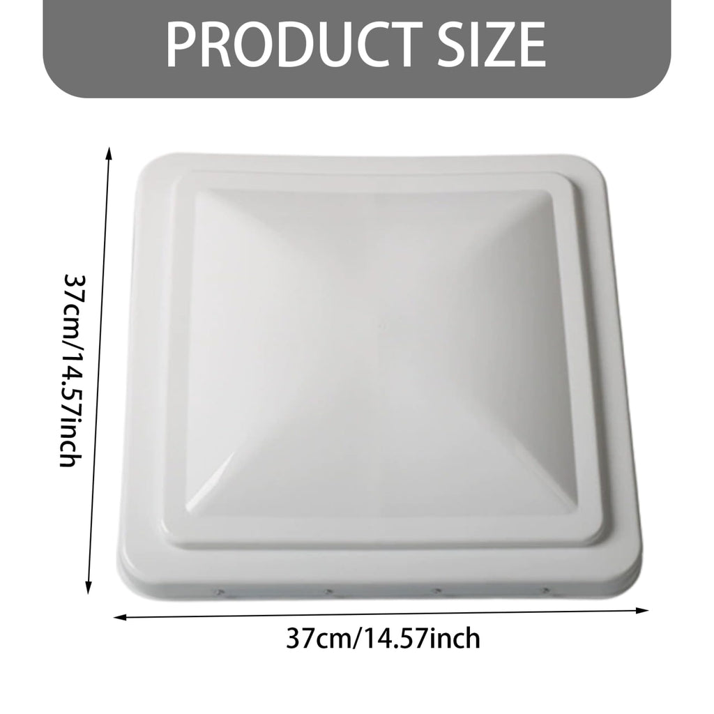 14 Inch White Weather-Resistant Plastic RV Vent Cover A52057