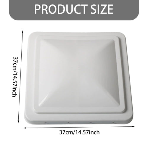 14 Inch White Weather-Resistant Plastic RV Vent Cover A52057