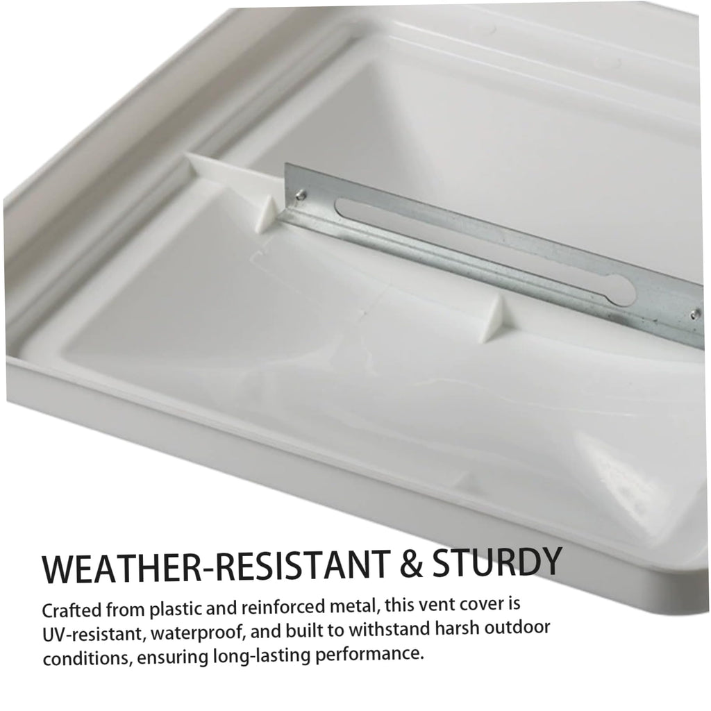 14 Inch White Weather-Resistant Plastic RV Vent Cover A52057