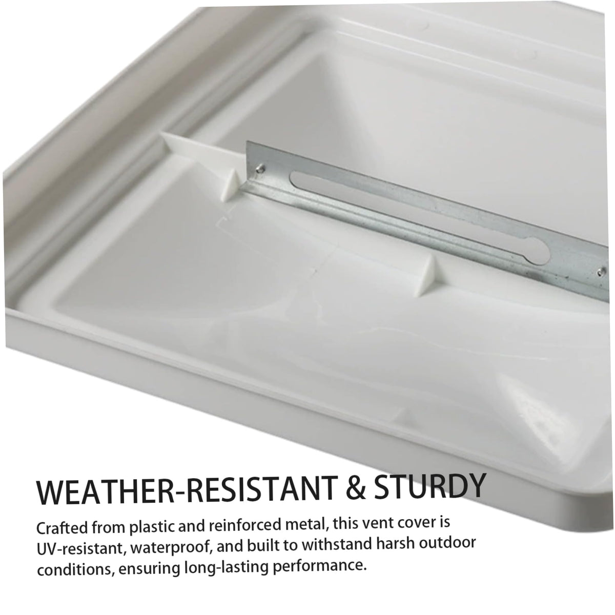 14 Inch White Weather-Resistant Plastic RV Vent Cover A52057