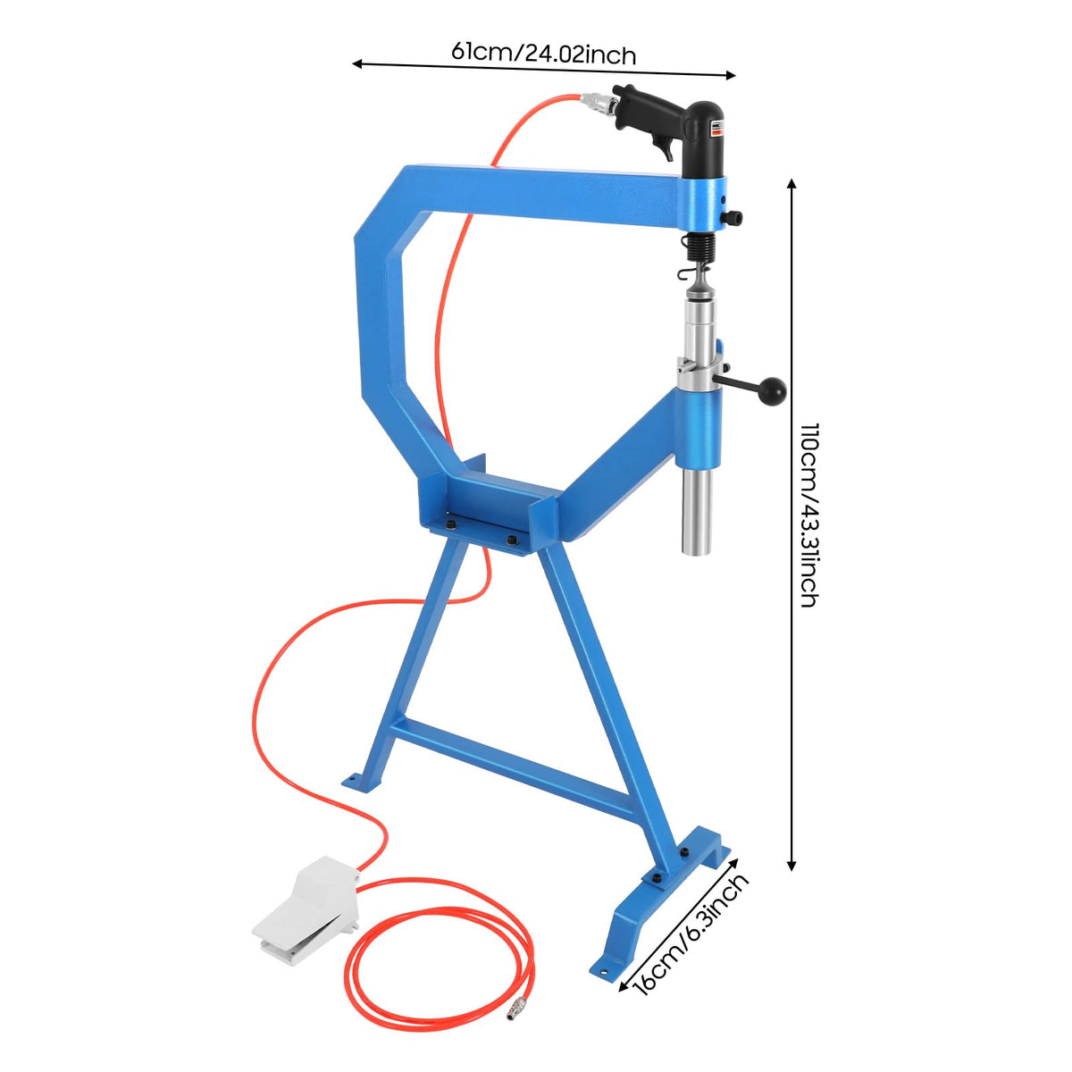 Pneumatic Planishing Hammer with 1/2/3" Anvils X146