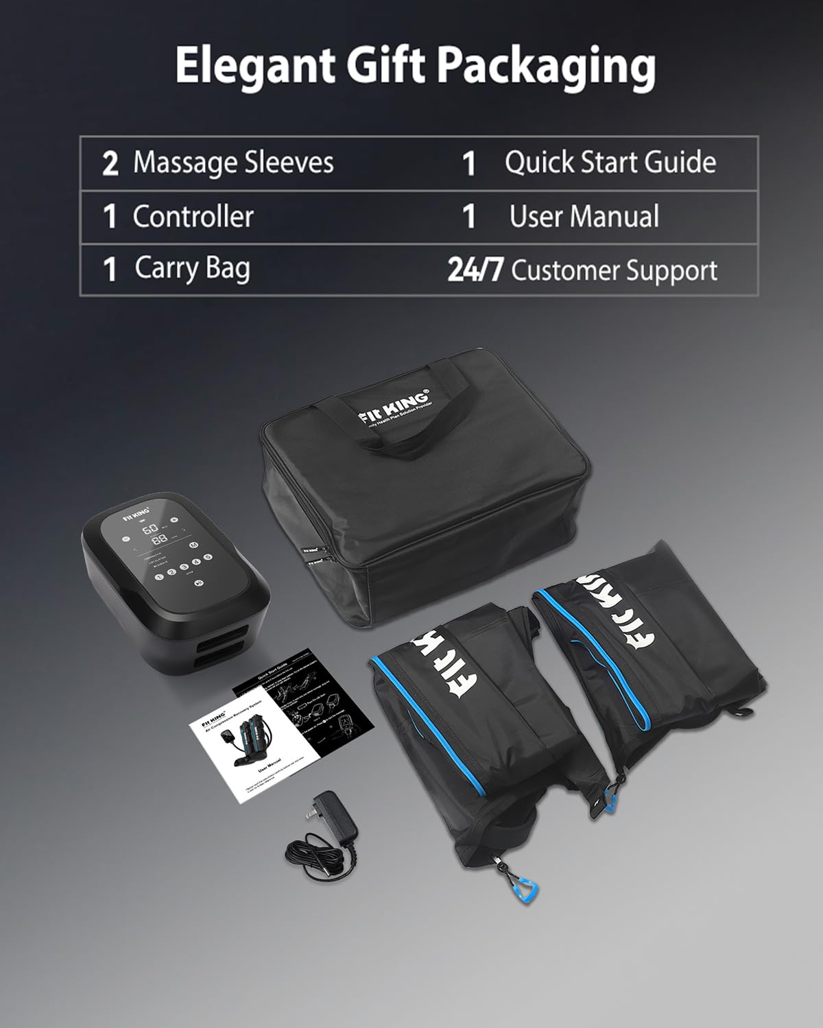 Cordless Leg Massager Compression Boots W6952