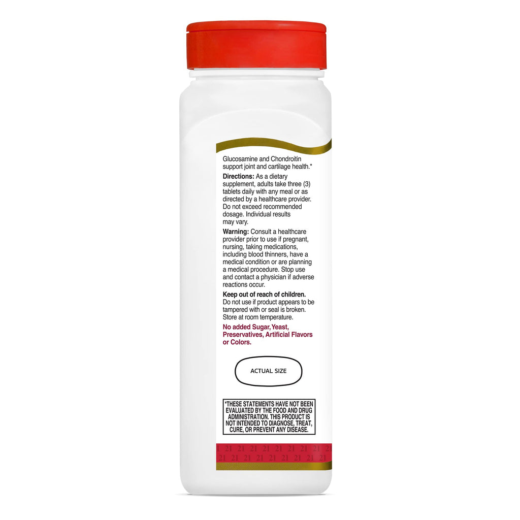 Glucosamine Chondroitin 500/400mg 180ct J432283