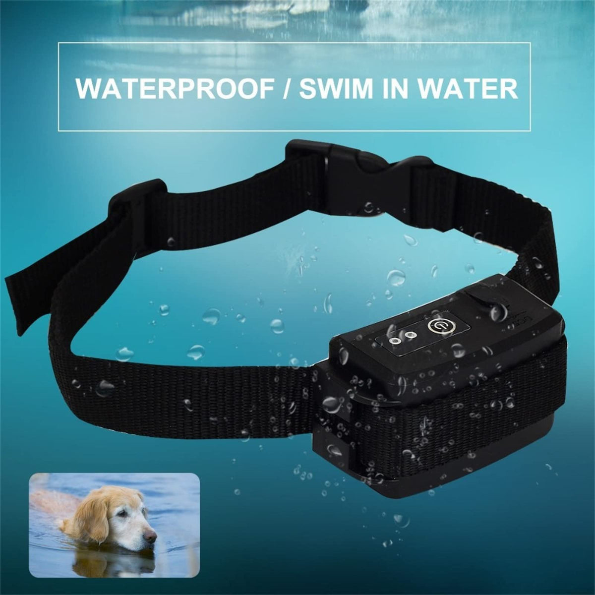 Electric Dog Fence, 984 Ft Wire, IP66 Waterproof Receiver J13969