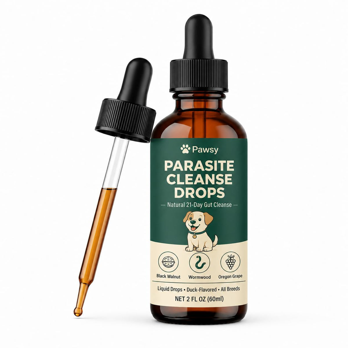Herbal Digestive Support Liquid for Dogs 2 Fl Oz D77679