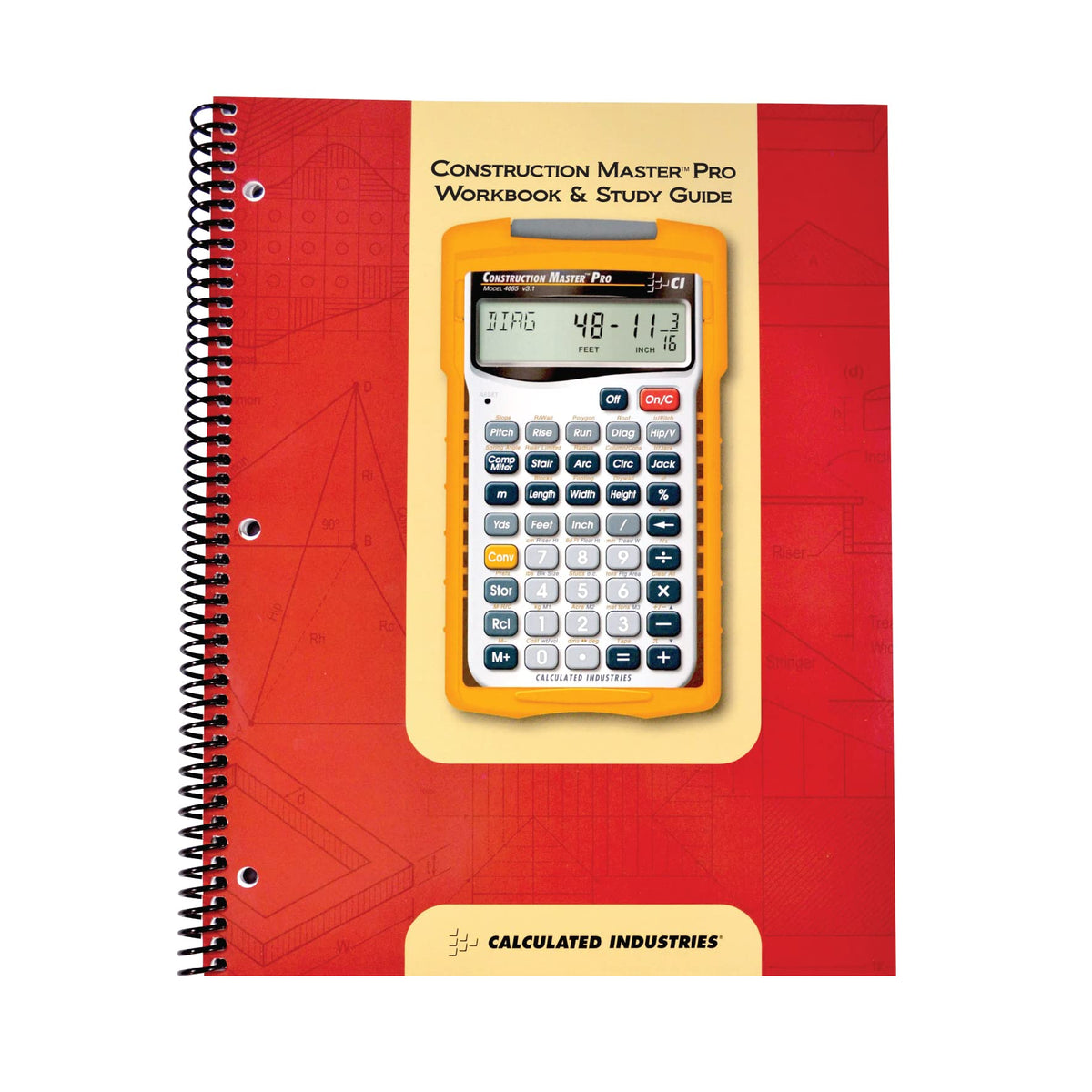Construction Master Pro Workbook and Study Guide & Project Calculator A696
