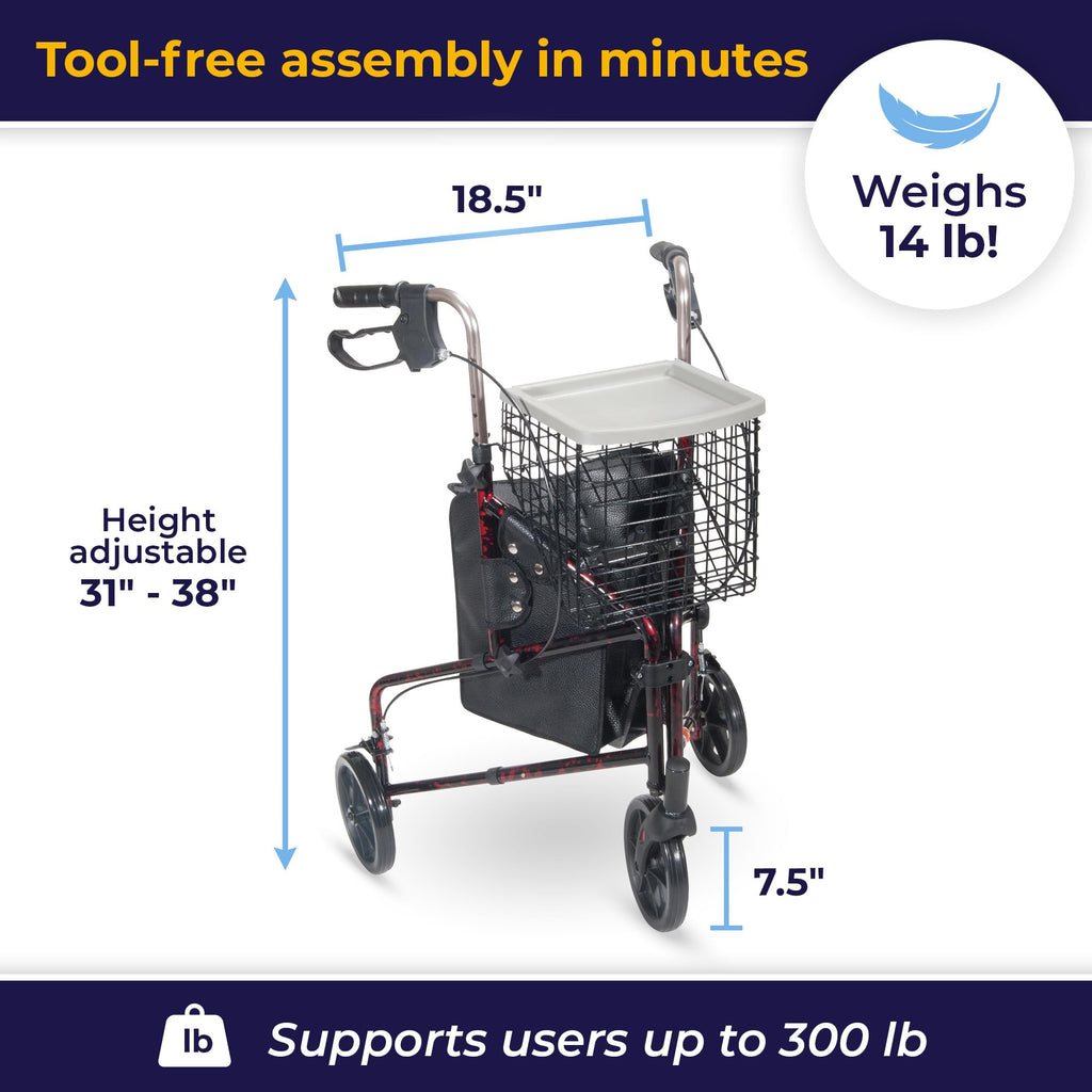 Foldable Rollator Walker I356