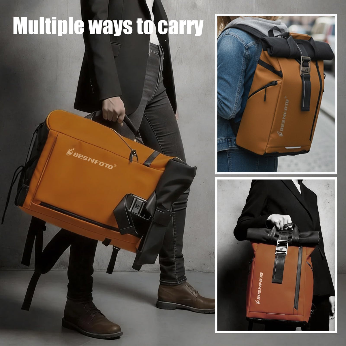 Waterproof Expandable Camera Backpack with Rain Cover V408