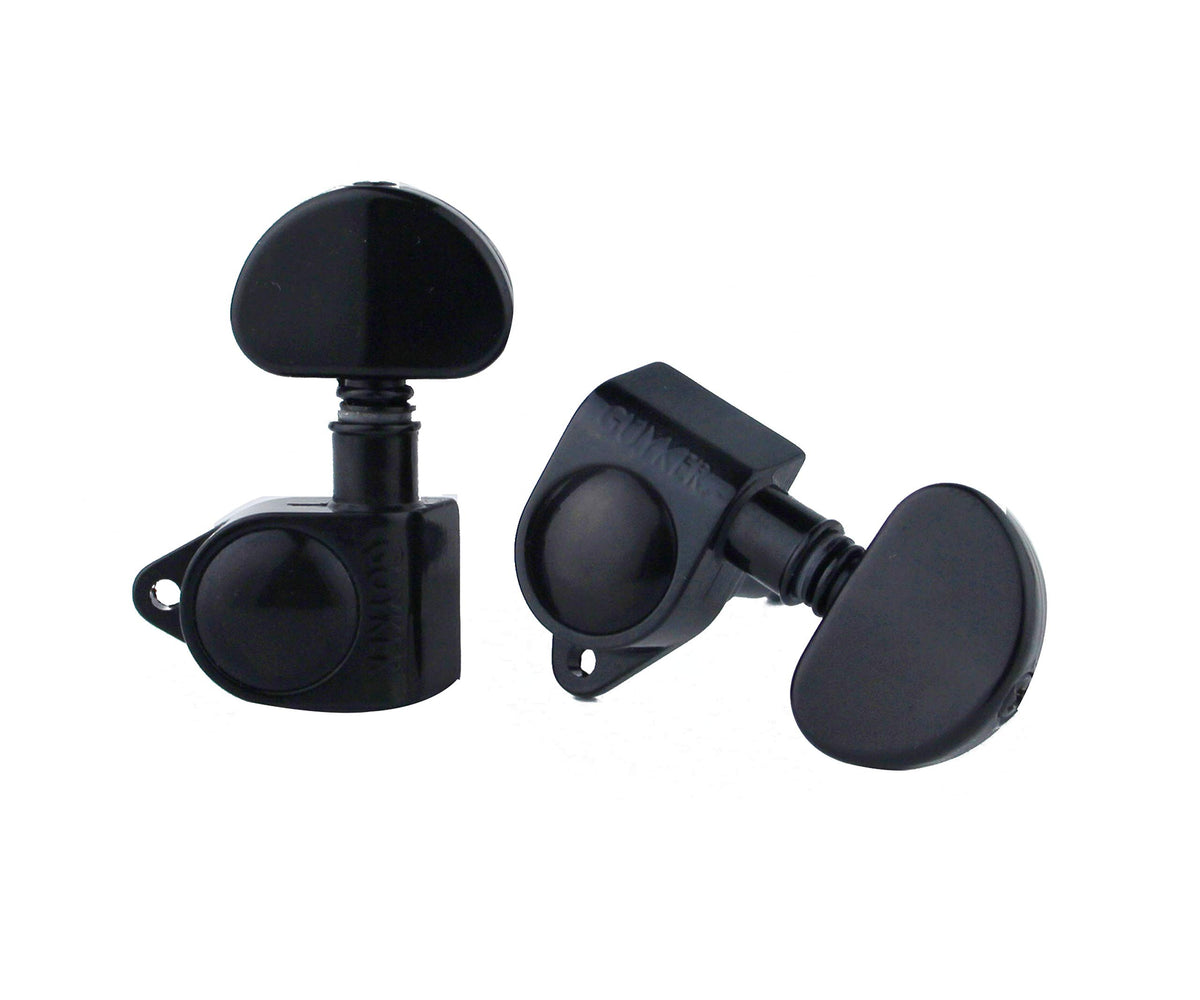 Guitar Machine Heads 3L + 3R Black P6947
