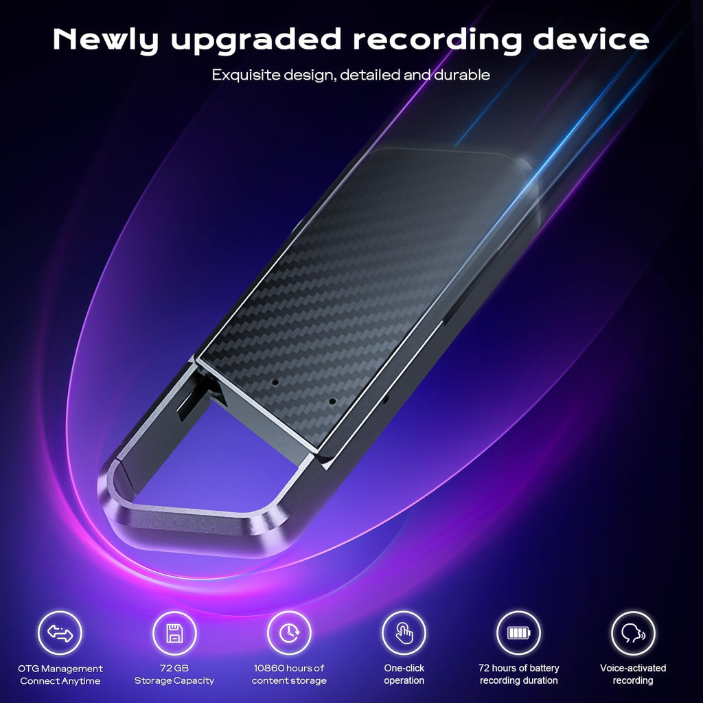 Voice Activated Recorder with Noise Reduction Portable Audio Recorder M559