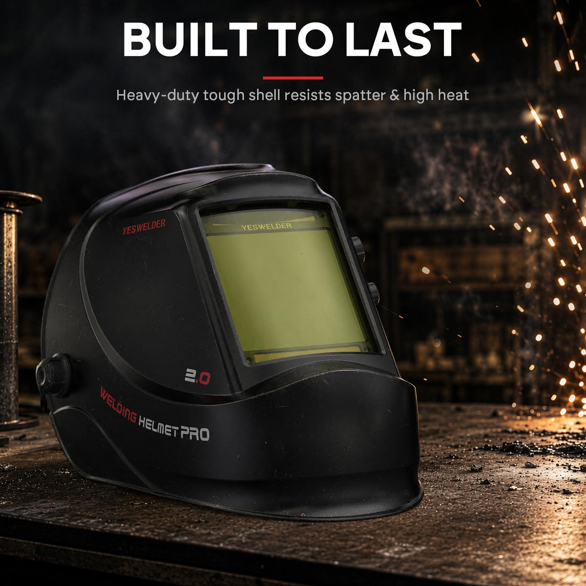 Auto Darkening Welding Helmet Large View V516641
