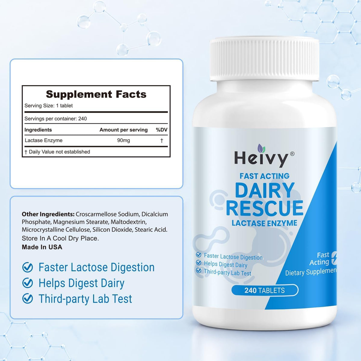 Lactase Pills 240 Tablets A221