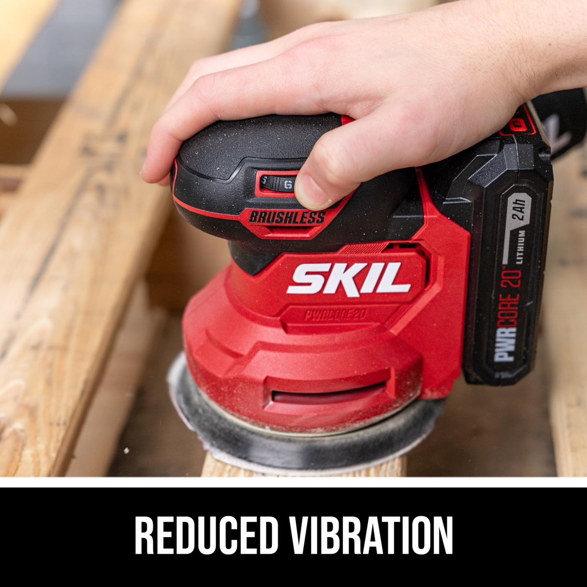 20V Brushless Random Orbital Sander Kit with 2.0Ah Battery and Charger O46617