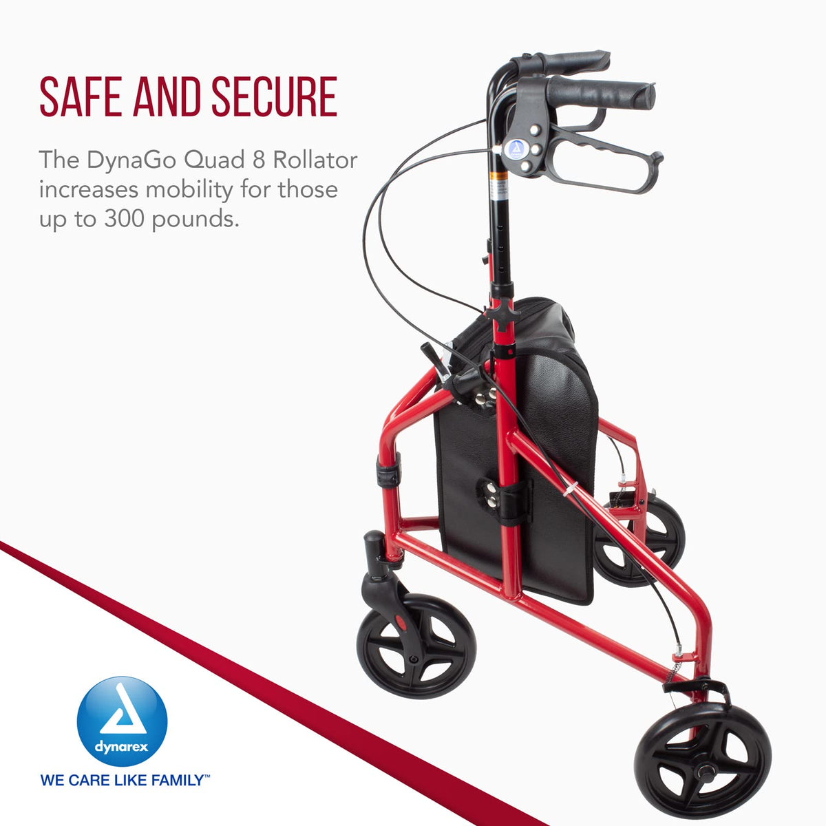 Foldable Lightweight 3-Wheel Rollator with Storage Pouch P807502