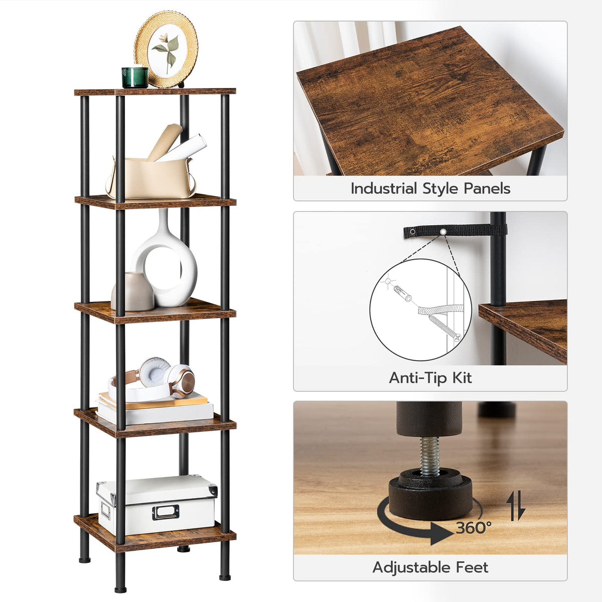 5-Tier Corner Shelf Stand O1571