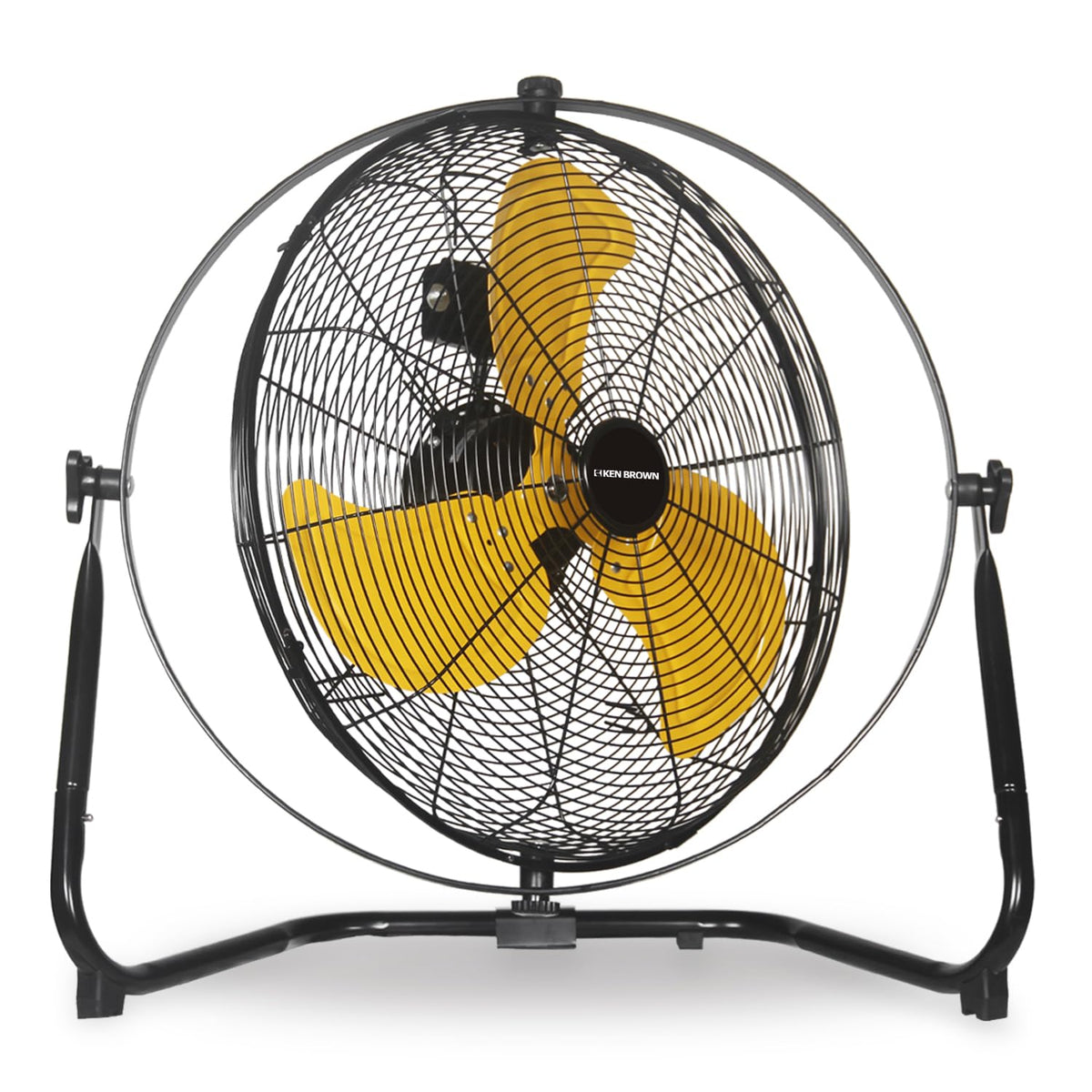 20 Inch Heavy Duty Industrial Metal Floor Fan with Dual 720° Rotation, 3 Speeds T8317