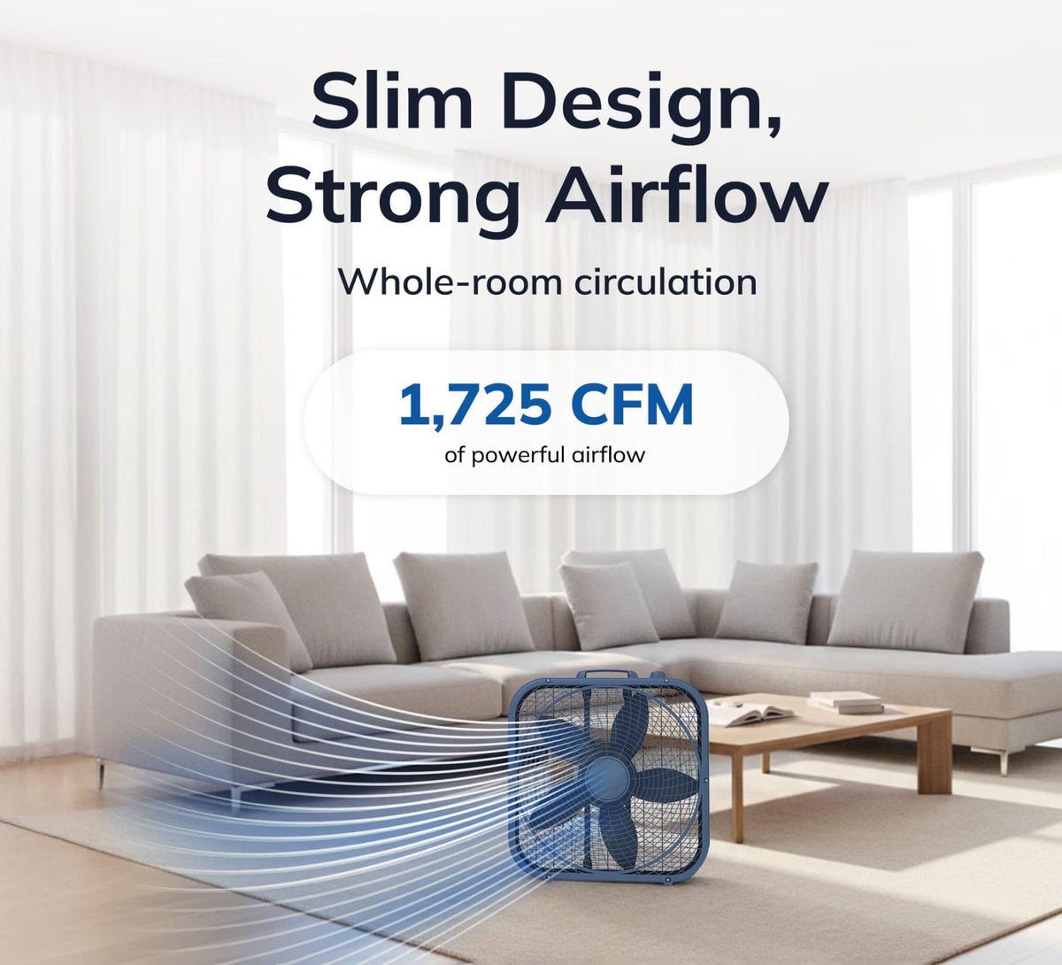 20" 3-Speed Weather-Resistant Box Fan C454