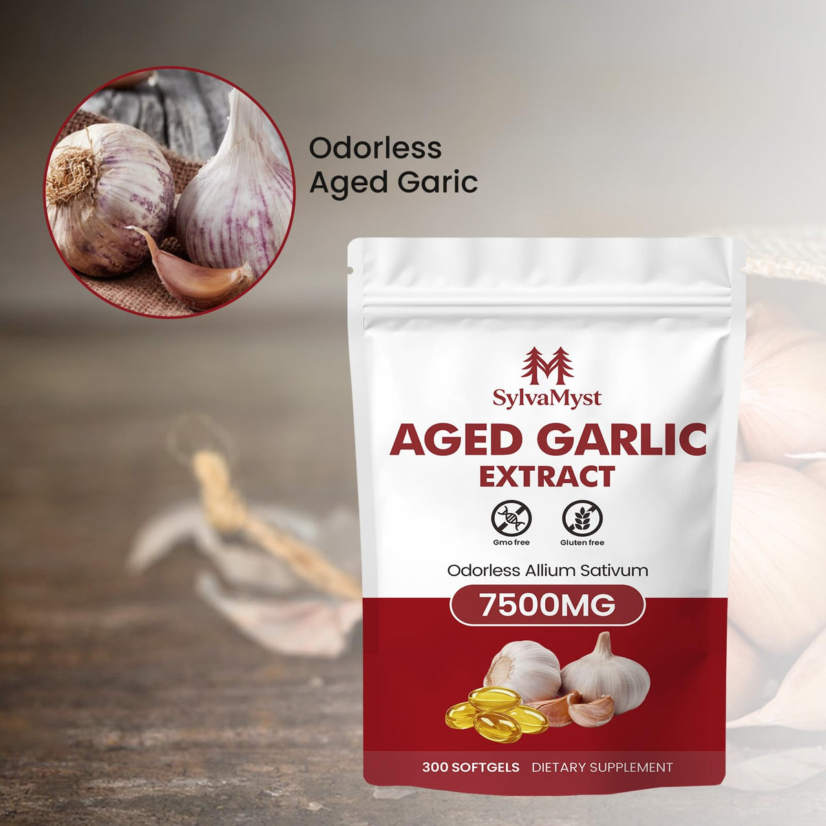Aged Garlic Extract Capsules 300 Count X438