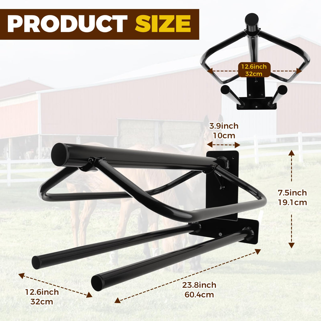 2 Pack Wall Mounted Saddle Rack I318950