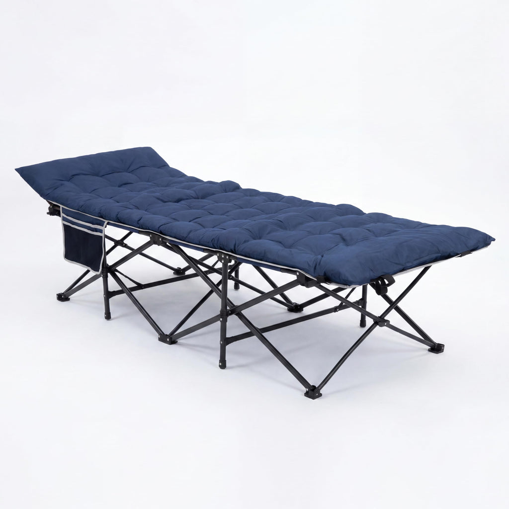 Blue 600 Lb Capacity Folding Camping Cot V125
