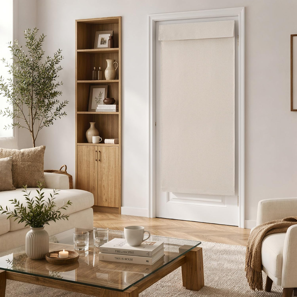 100% Blackout Linen Curtains 2 Panels M1954