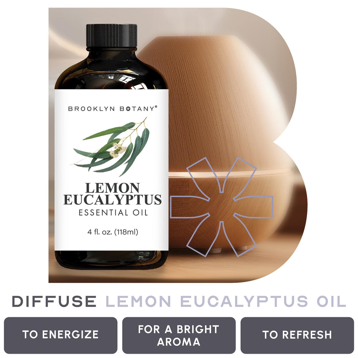 Lemon Eucalyptus & Lavender Essential Oils 4 Fl Oz Pack of 2 X185191