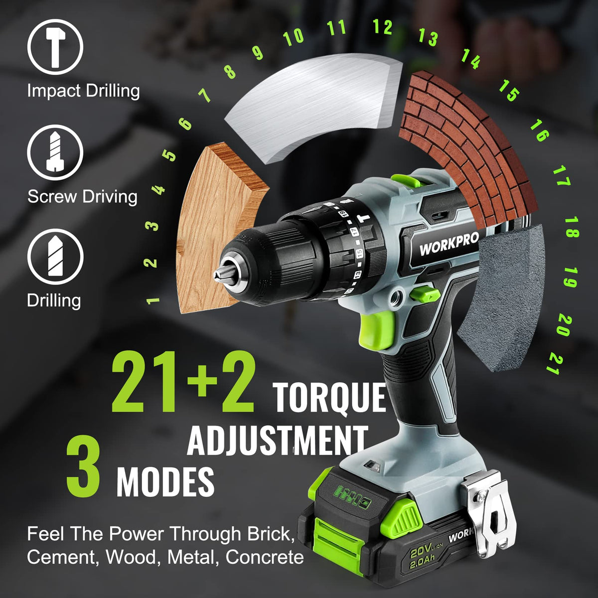 20V MAX Cordless Drill Driver Set N239
