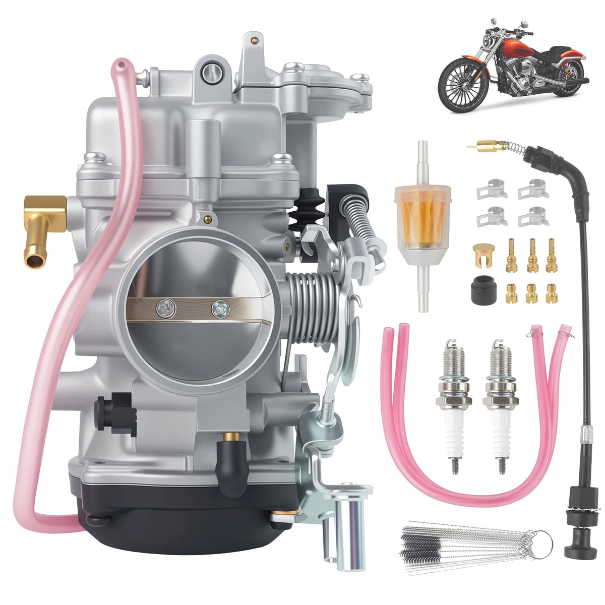 CV40 Carburetor & Choke Cable Kit I77977