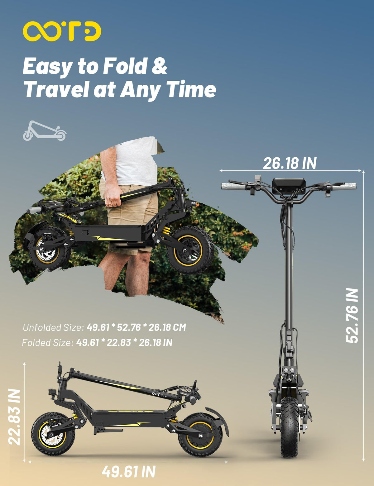 Electric Scooter with 11" All-Terrain Tire J8791