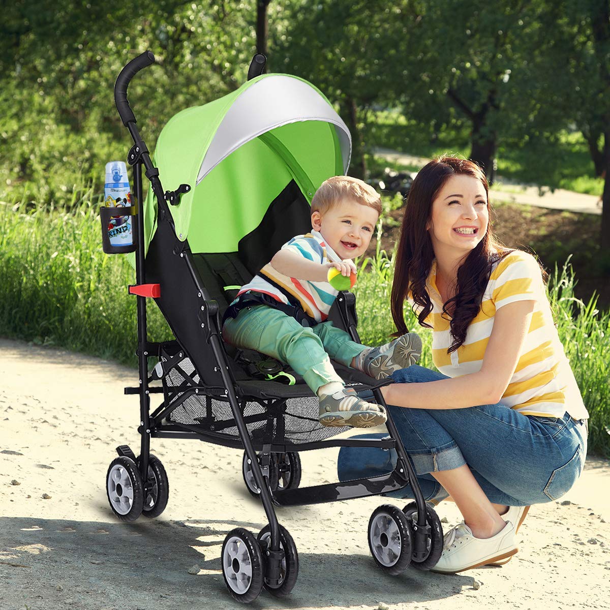 Lightweight Compact Travel Stroller Green T58566