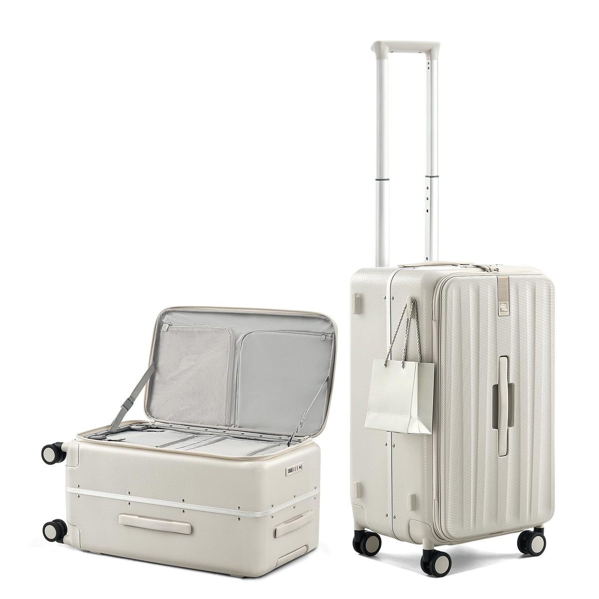 20 Inch Aluminum Frame Hard Shell Carry On Luggage with Wheels M638